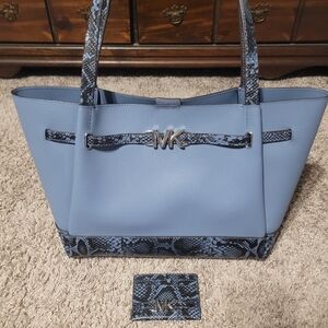 Michael Kors Blue Tote Bag